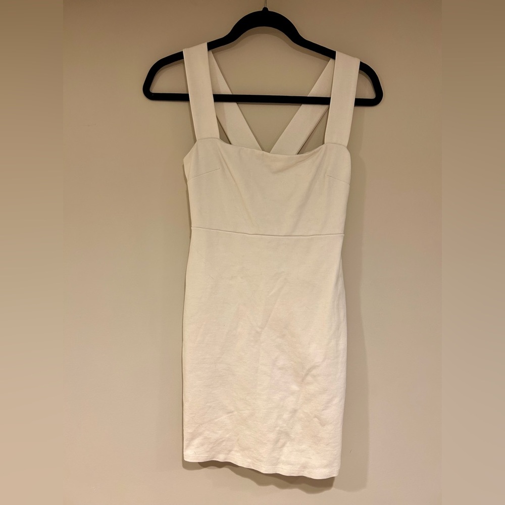 Simple White Dress by blue blush